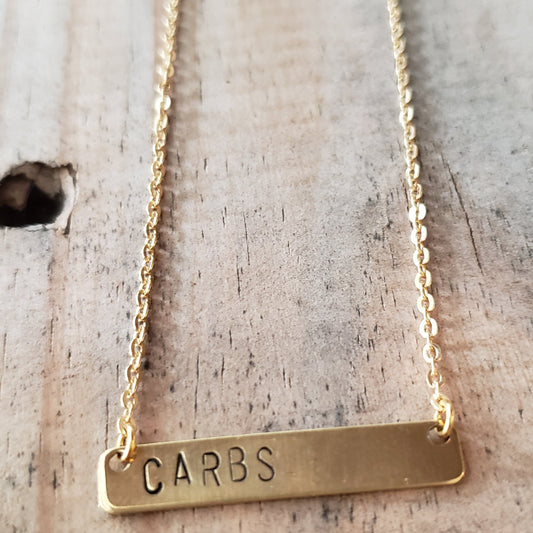 Carbs Bar Necklace