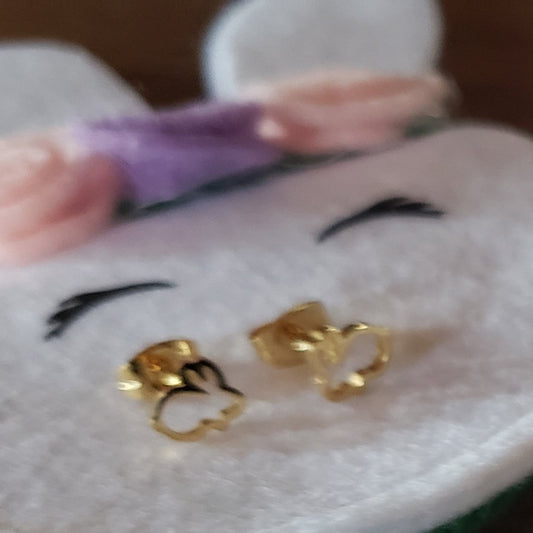Lil Bunny Earrings - Gold