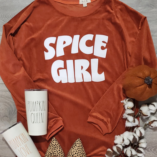 Spice Girl Corduroy Pullover