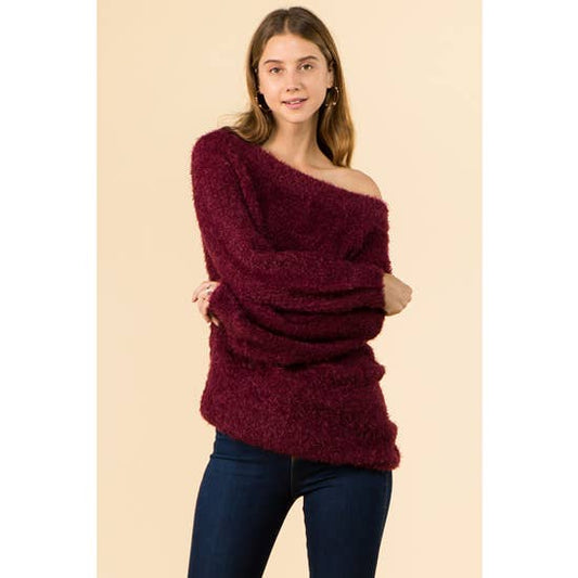 Oh So Warm Sweater - Merlot